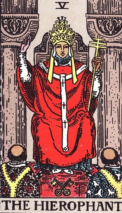 the hierophant tarot card