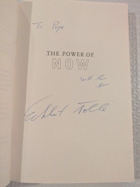 Eckhart Tolle's autograph